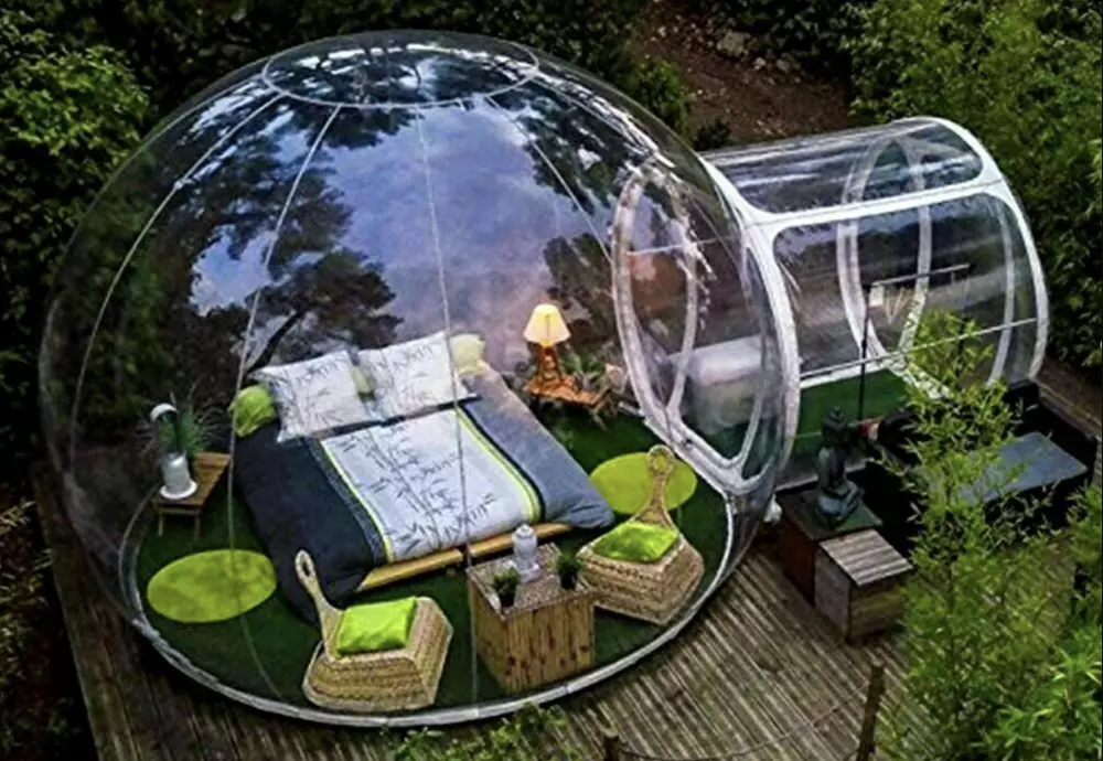 the bubble tent